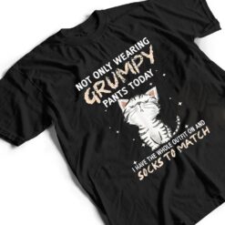 Not Only Wearing Grumpy Pants Oday Sock O Match Cute Cat T Shirt - Dream Art Europa