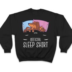 Official Sleep Dogs Nap Motif Sleeping Dachshund Dogs T Shirt - Dream Art Europa