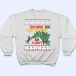 Oh Christmas Tree Your Ornaments Are History Funny Cat T Shirt - Dream Art Europa