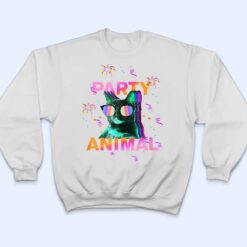 Party Cat Party Animal Colorful Graphic T Shirt - Dream Art Europa