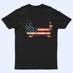 Patriotic Dachshund 4th Of July American Flag Dog Lover T Shirt