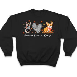 Peace Love Corgi Funny Corgi Dog Lover Pumpkin Fall Season T Shirt - Dream Art Europa