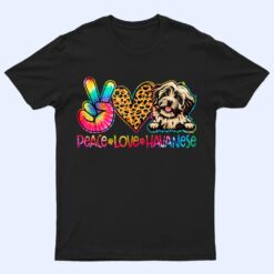 Peace Love Havanese Tie Dye Dog Lover T Shirt