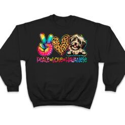 Peace Love Havanese Tie Dye Dog Lover T Shirt - Dream Art Europa