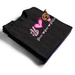 Peace Love Pitties Puppy Dog Mom Lady Pitbull Lover T Shirt - Dream Art Europa