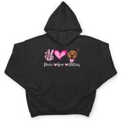 Peace Love Pitties Puppy Dog Mom Lady Pitbull Lover T Shirt - Dream Art Europa