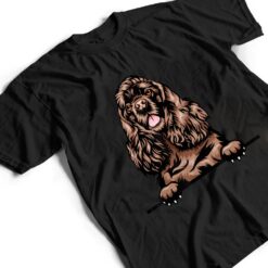 Peeking Chocolate Cocker Spaniel Dog Ver 2 T Shirt - Dream Art Europa