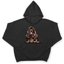 Peeking Chocolate Cocker Spaniel Dog Ver 2 T Shirt - Dream Art Europa