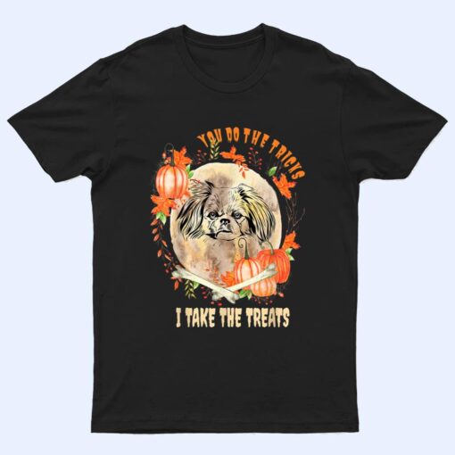 Pekingese Dog Owner Halloween Pumpkin Humor Funny T Shirt