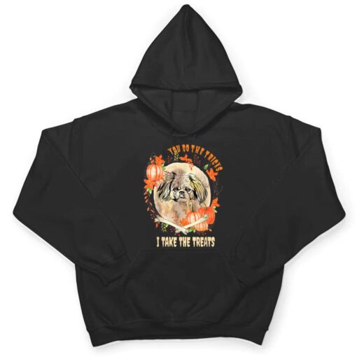 Pekingese Dog Owner Halloween Pumpkin Humor Funny T Shirt