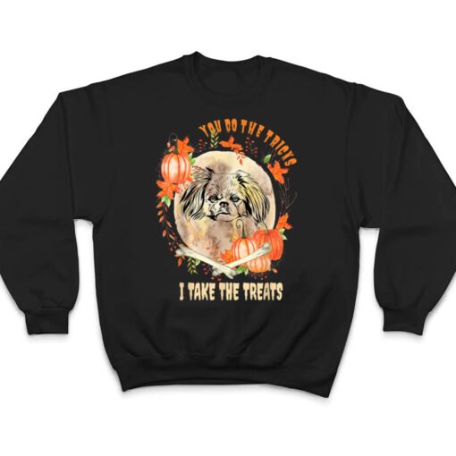 Pekingese Dog Owner Halloween Pumpkin Humor Funny T Shirt