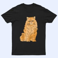 Persian Cat Design Leave Me Alone Cat Angry Persian Cat T Shirt