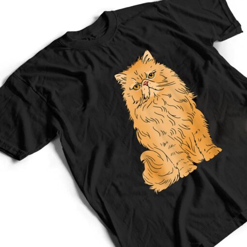 Persian Cat Design Leave Me Alone Cat Angry Persian Cat T Shirt