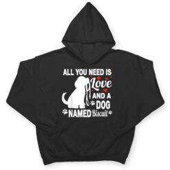 Personalized Dog Name Biscuit Cute Dog Pet Lover T Shirt - Dream Art Europa