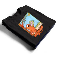 Picture The Orange Cat Holding Flowers So Cute Cartoon Arts T Shirt - Dream Art Europa