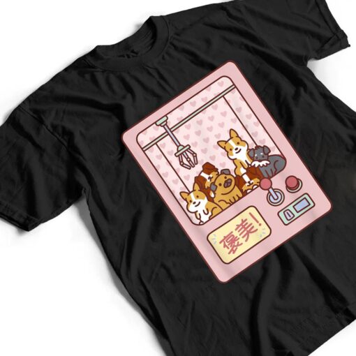 Pink Kawaii Dogs Claw Machine for Girls T Shirt