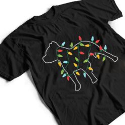 Pitbull Christmas Tree Light Pajama Xmas Dog lover T Shirt - Dream Art Europa