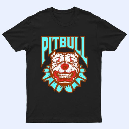 Pitbull Clown, Dog Face, Funny Dog Owner, Pet Lover T Shirt