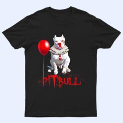 Pitbull Dog IT-Clown For Halloween Day Horror T Shirt