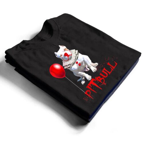 Pitbull Dog IT-Clown For Halloween Day Horror T Shirt