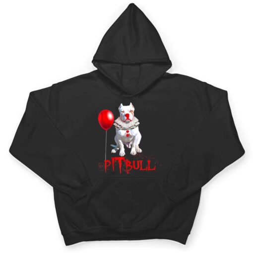 Pitbull Dog IT-Clown For Halloween Day Horror T Shirt