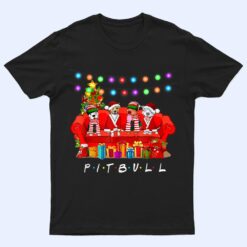 Pitbull Dog Lights Christmas Matching Family T Shirt