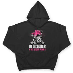 Pitbull Dog Pink Ribbon Breast Cancer Awareness T Shirt - Dream Art Europa