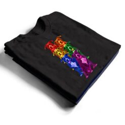 Pitbull Rainbow Flag Gay Pride LGBT Dog Lover T Shirt - Dream Art Europa