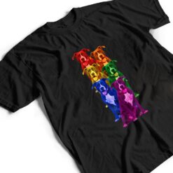 Pitbull Rainbow Flag Gay Pride LGBT Dog Lover T Shirt - Dream Art Europa