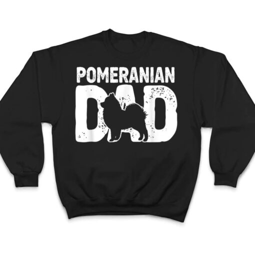 Pomeranian Dad Dog Lover Funny Pom Dog Owner Father Daddy T Shirt