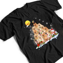 Pomeranian Dog Lover Matching Santa Christmas Tree T Shirt - Dream Art Europa