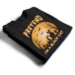 Pretend I'm A Black Cat Funny Cartoon Halloween Costume Ver 2 T Shirt - Dream Art Europa