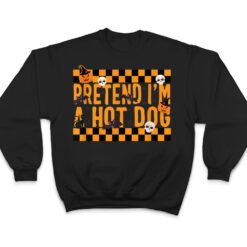 Pretend I'm A Hot Dog Costume Funny Lazy Halloween Party Spo T Shirt - Dream Art Europa