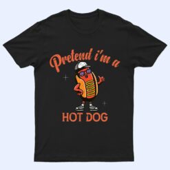 Pretend I'm A Hot Dog USA Funny Halloween T Shirt