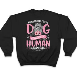 Promoted From Dog Grandma To Human Grandma Mother's Day Ver 2 T Shirt - Dream Art Europa