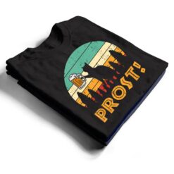 Prost Cat Silhouette Retro Bavarian Oktoberfest T Shirt - Dream Art Europa