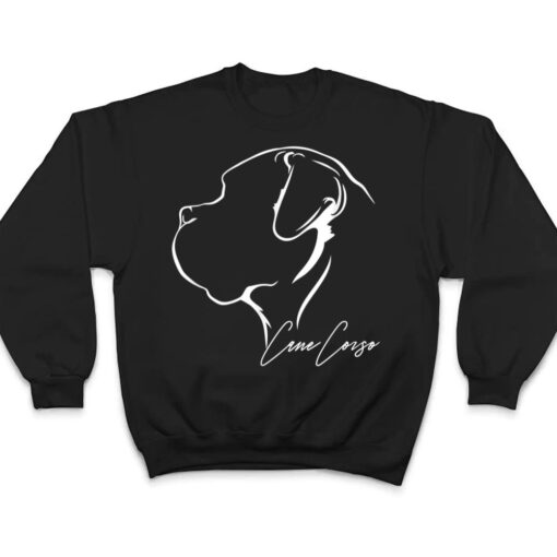 Proud Cane Corso profile dog mom breed dog T Shirt