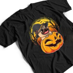 Pug And Pumpkin Spooky Halloween Dog T Shirt - Dream Art Europa