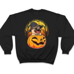 Pug And Pumpkin Spooky Halloween Dog T Shirt - Dream Art Europa