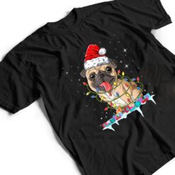 Pug Christmas Tree Lights Santa Dog Xmas Gifts Boys Pugmas T Shirt - Dream Art Europa