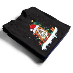 Pug Dog Christmas Tree Lights Santa Xmas T Shirt - Dream Art Europa