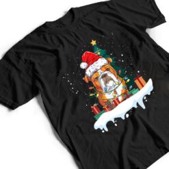 Pug Dog Christmas Tree Lights Santa Xmas T Shirt - Dream Art Europa