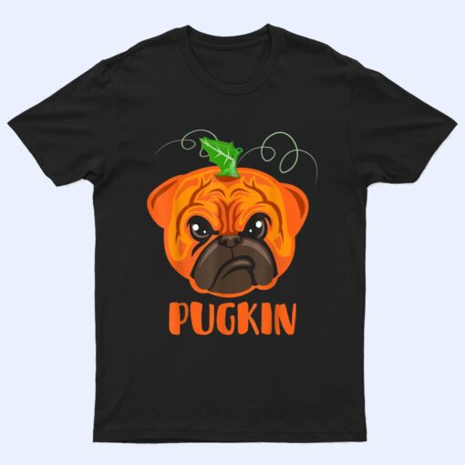 Pugkin Funny Halloween Pug Costume Pumpkin Pug Dog Lovers T Shirt