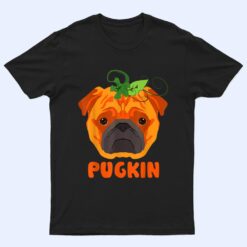 Pugkin Funny Pumpkin and Pug Dog Halloween Costumes Gifts T Shirt