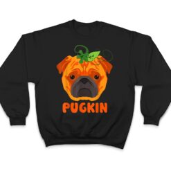 Pugkin Funny Pumpkin and Pug Dog Halloween Costumes Gifts T Shirt - Dream Art Europa