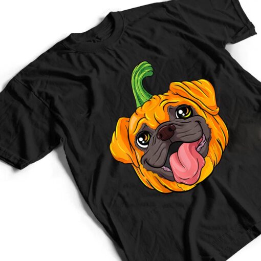 Pugkin Pug Pumpkin Halloween Thanksgiving Dog Ver 1 T Shirt