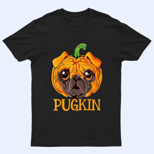 Pugkin Pug Pumpkin Halloween Thanksgiving Dog Ver 2 T Shirt