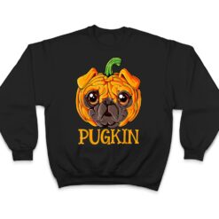 Pugkin Pug Pumpkin Halloween Thanksgiving Dog Ver 2 T Shirt - Dream Art Europa