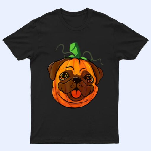 Pugkin Pug Pumpkin Halloween Thanksgiving Men Women Dog T Shirt