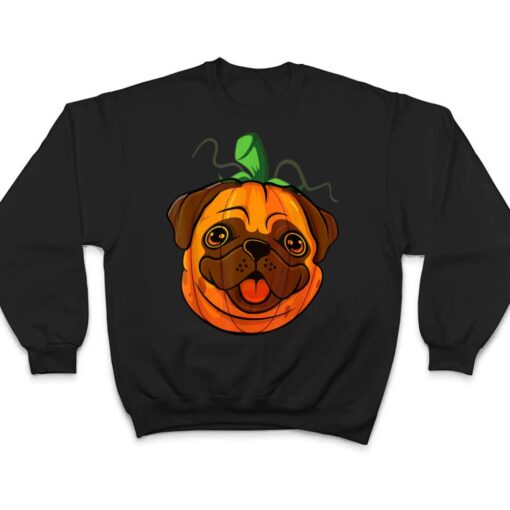 Pugkin Pug Pumpkin Halloween Thanksgiving Men Women Dog T Shirt